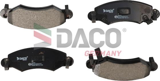 DACO Germany 323724 - Brake Pad Set, disc brake autospares.lv