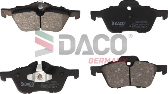 DACO Germany 322417 - Brake Pad Set, disc brake autospares.lv