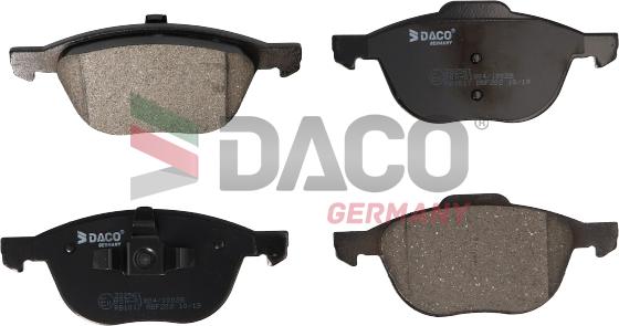 DACO Germany 322561 - Brake Pad Set, disc brake autospares.lv