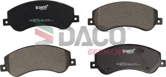 DACO Germany 322562 - Brake Pad Set, disc brake autospares.lv
