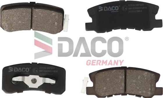 DACO Germany 322536 - Brake Pad Set, disc brake autospares.lv