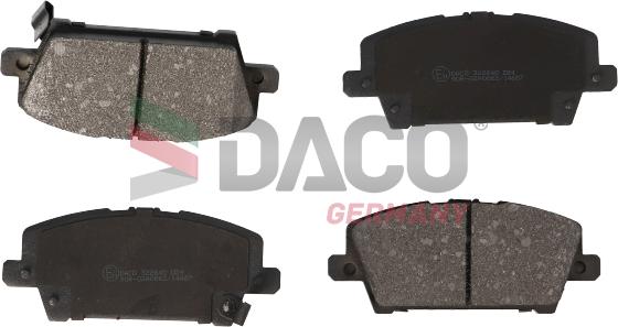 DACO Germany 322640 - Brake Pad Set, disc brake autospares.lv