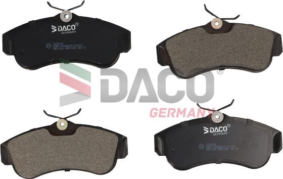 DACO Germany 322616 - Brake Pad Set, disc brake autospares.lv