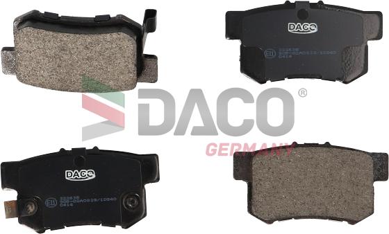 DACO Germany 322635 - Brake Pad Set, disc brake autospares.lv