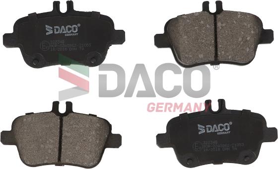 DACO Germany 322348 - Brake Pad Set, disc brake autospares.lv