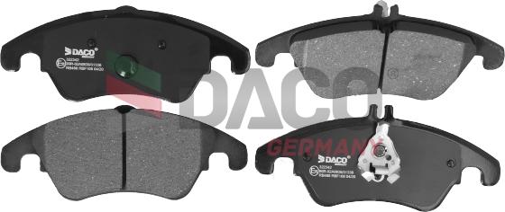 DACO Germany 322342 - Brake Pad Set, disc brake autospares.lv