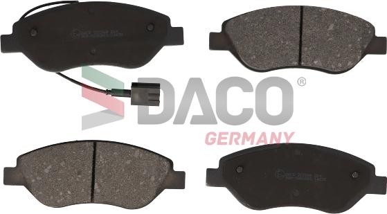 DACO Germany 322369 - Brake Pad Set, disc brake autospares.lv