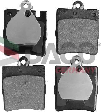 DACO Germany 322304 - Brake Pad Set, disc brake autospares.lv