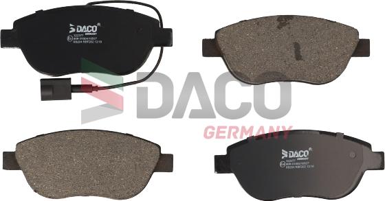 DACO Germany 322377 - Brake Pad Set, disc brake autospares.lv