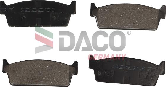 DACO Germany 322237 - Brake Pad Set, disc brake autospares.lv