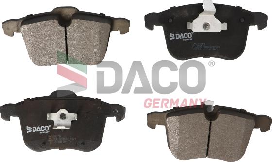 DACO Germany 322721 - Brake Pad Set, disc brake autospares.lv
