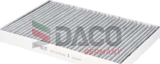 DACO Germany DFC0204W - Filter, interior air autospares.lv