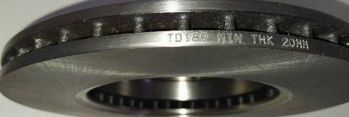 Dafmi TD189 - Brake Disc autospares.lv