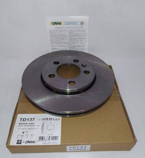 Dafmi TD137 - Brake Disc autospares.lv