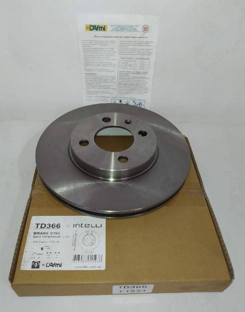 Dafmi TD366 - Brake Disc autospares.lv