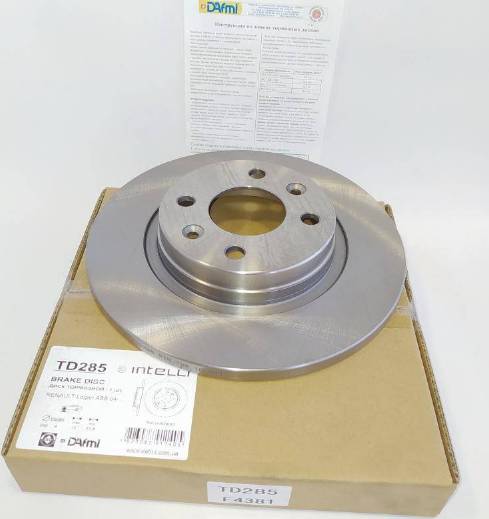 Dafmi TD285 - Brake Disc autospares.lv