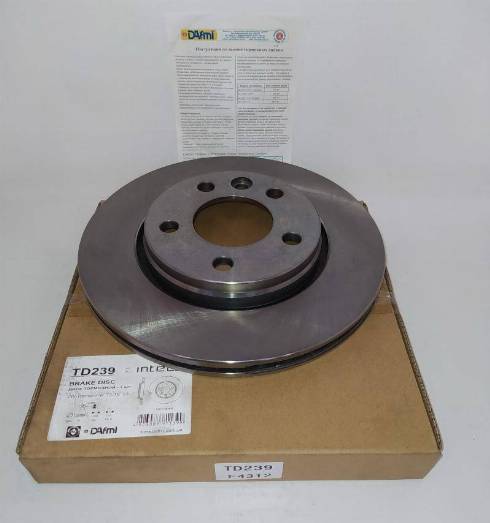 Dafmi TD239 - Brake Disc autospares.lv