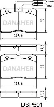 Woking 3490 - Brake Pad Set, disc brake autospares.lv