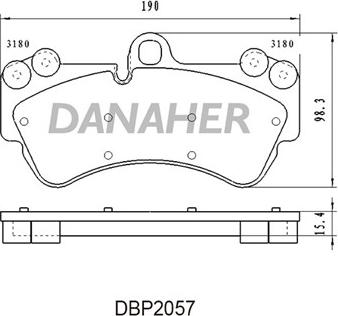 Dynamatrix DBP1625 - Brake Pad Set, disc brake autospares.lv