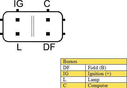 DA SILVA 011383 - Alternator autospares.lv