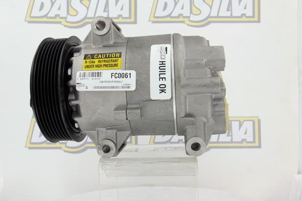 DA SILVA FC0061 - Compressor, air conditioning autospares.lv