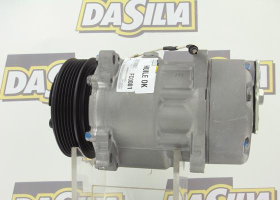 DA SILVA FC0001 - Compressor, air conditioning autospares.lv