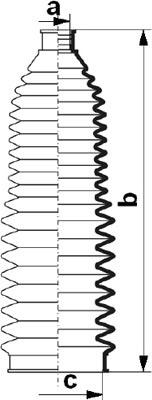 DA SILVA K5491 - Bellow Set, steering autospares.lv