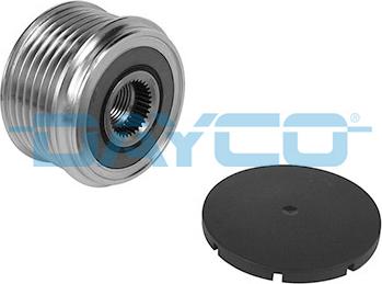 Dayco ALP2435 - Pulley, alternator, freewheel clutch autospares.lv