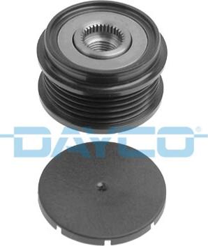 Dayco ALP2345 - Pulley, alternator, freewheel clutch autospares.lv