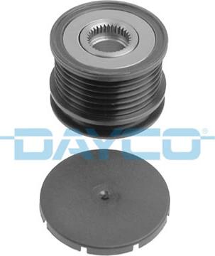 Dayco ALP2337 - Pulley, alternator, freewheel clutch autospares.lv