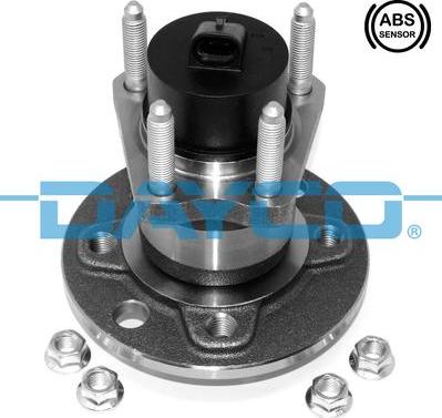 Dayco KWD1062 - Wheel hub, bearing Kit autospares.lv