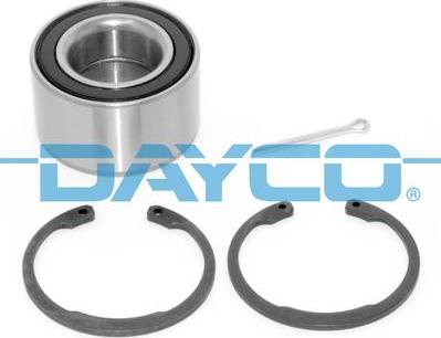 Dayco KWD1072 - Wheel hub, bearing Kit autospares.lv