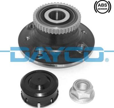 Dayco KWD1344 - Wheel hub, bearing Kit autospares.lv