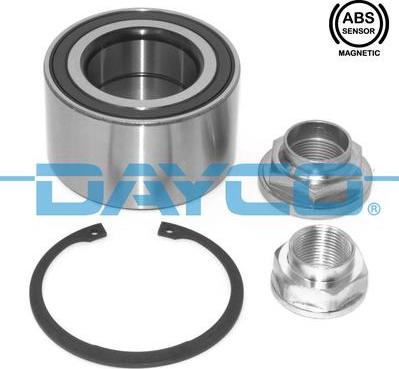 Dayco KWD1258 - Wheel hub, bearing Kit autospares.lv