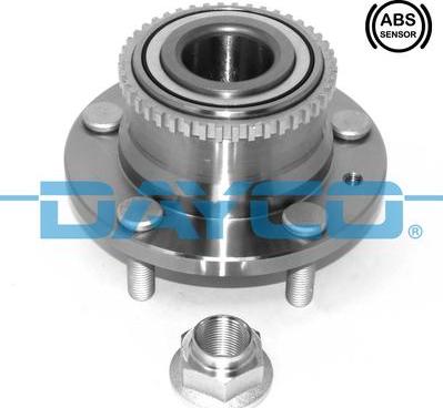 Dayco KWD1281 - Wheel hub, bearing Kit autospares.lv