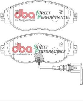 DBA Australia DB8849SP - High Performance Brake Pad Set autospares.lv