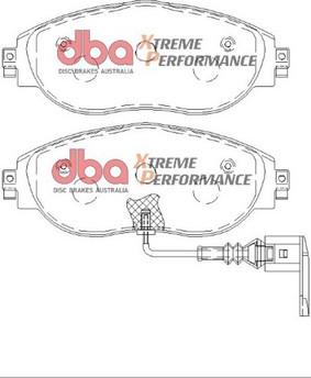 DBA Australia DB8849XP - High Performance Brake Pad Set autospares.lv