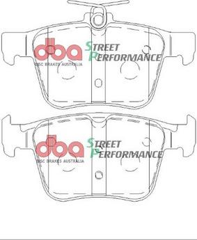 DBA Australia DB2415SP - High Performance Brake Pad Set autospares.lv