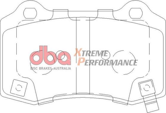 DBA Australia DB2260XP - High Performance Brake Pad Set autospares.lv