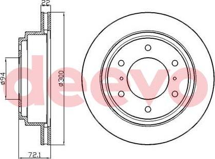 DEEVO BD14740 - Brake Disc autospares.lv