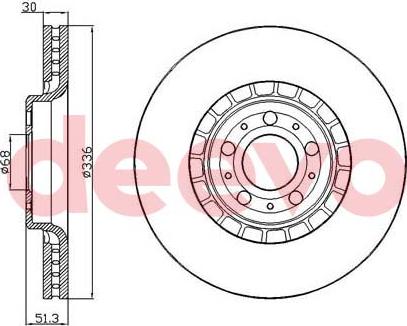 DEEVO BD15480 - Brake Disc autospares.lv