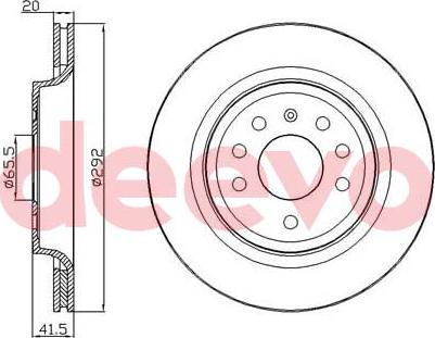 DEEVO BD16440 - Brake Disc autospares.lv