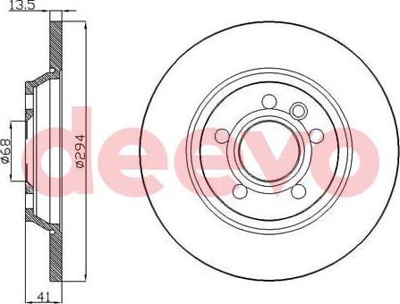 DEEVO BD12520 - Brake Disc autospares.lv