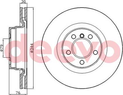 DEEVO BD35940 - Brake Disc autospares.lv