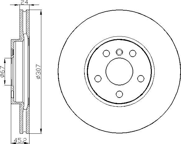 DEEVO BD36600 - Brake Disc autospares.lv