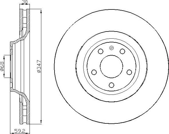 DEEVO BD37080 - Brake Disc autospares.lv