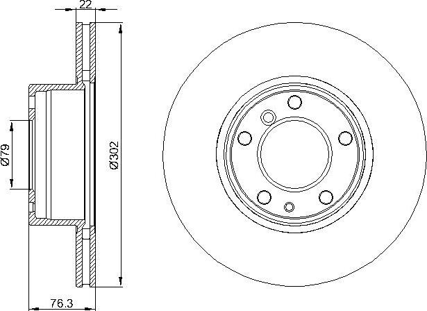 DEEVO BD21300 - Brake Disc autospares.lv