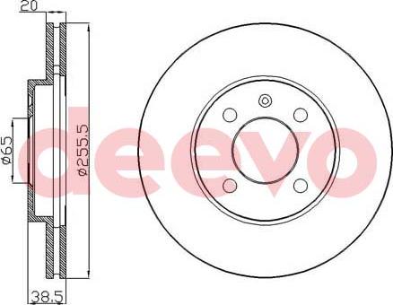 DEEVO BD21740 - Brake Disc autospares.lv