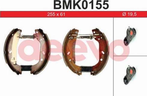 DEEVO BMK0155 - Brake Shoe Set autospares.lv