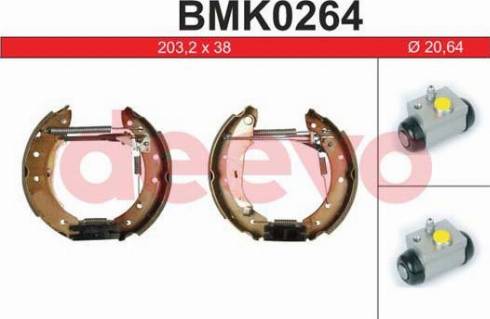 DEEVO BMK0264 - Brake Shoe Set autospares.lv